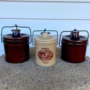 Vintage pottery/stoneware crocks